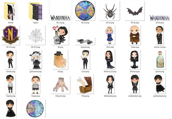 #098 Kit Digital Wandinha Família Addams - Image 2