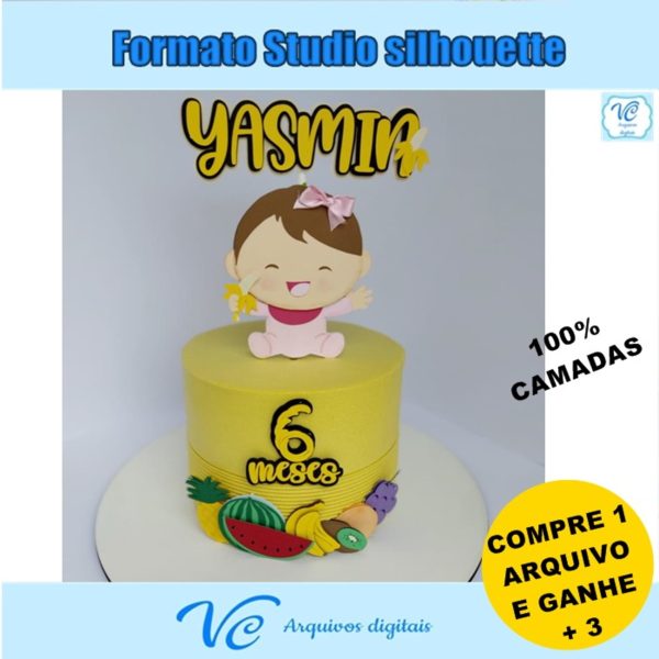 364- Arquivo de Corte Topo de Bolo Introdução Alimentar -04