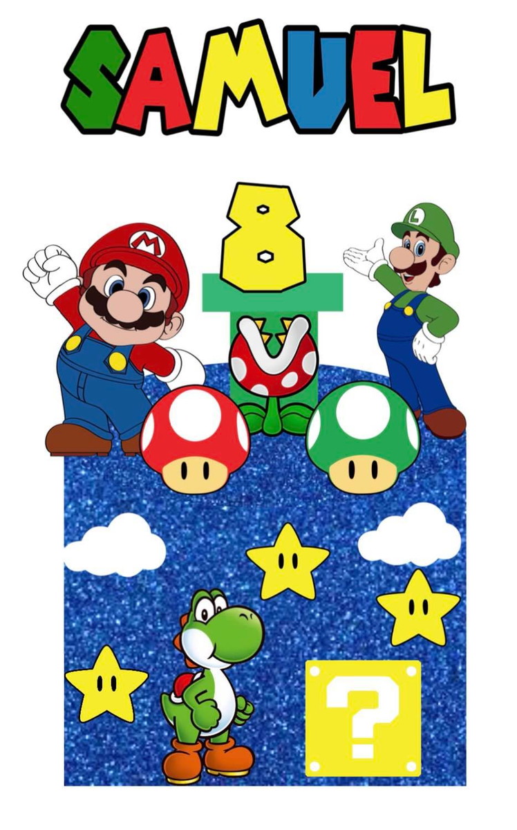 3D ARQUIVO DE CORTE - TOPO SUPER MARIO - Imagem 3