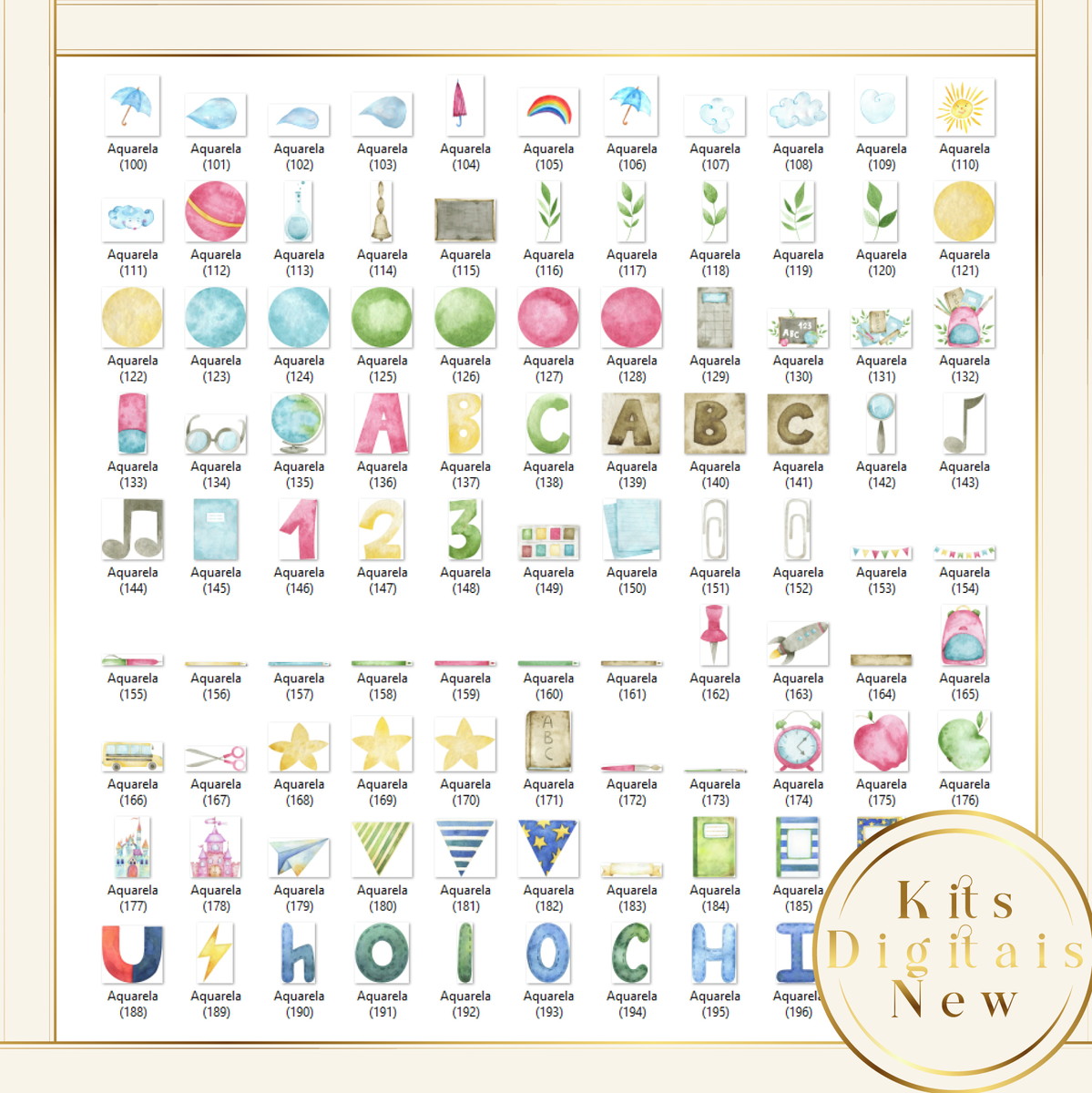 AQUARELA ABC ESCOLA KIT DIGITAL - Imagem 3