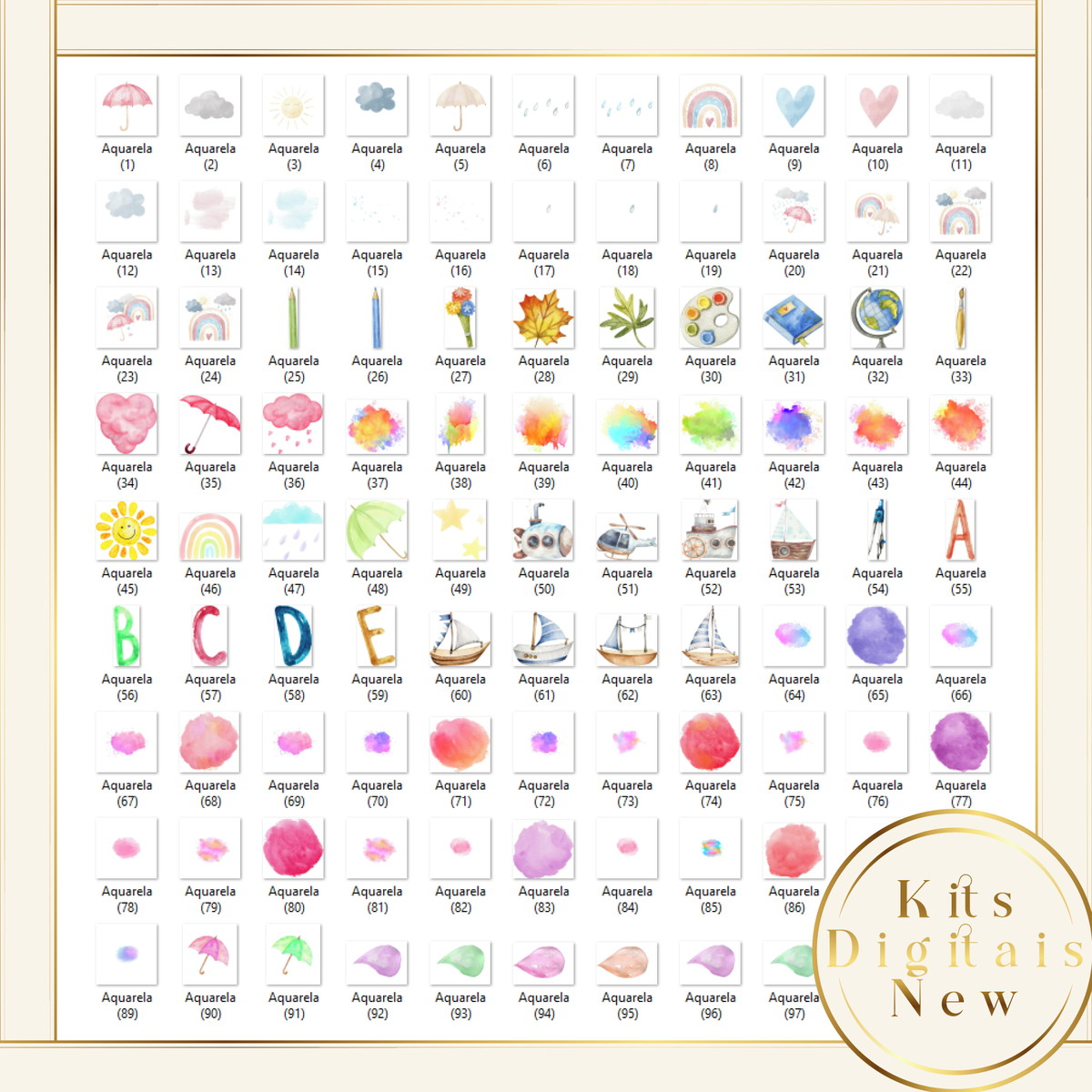 AQUARELA ABC ESCOLA KIT DIGITAL - Imagem 2