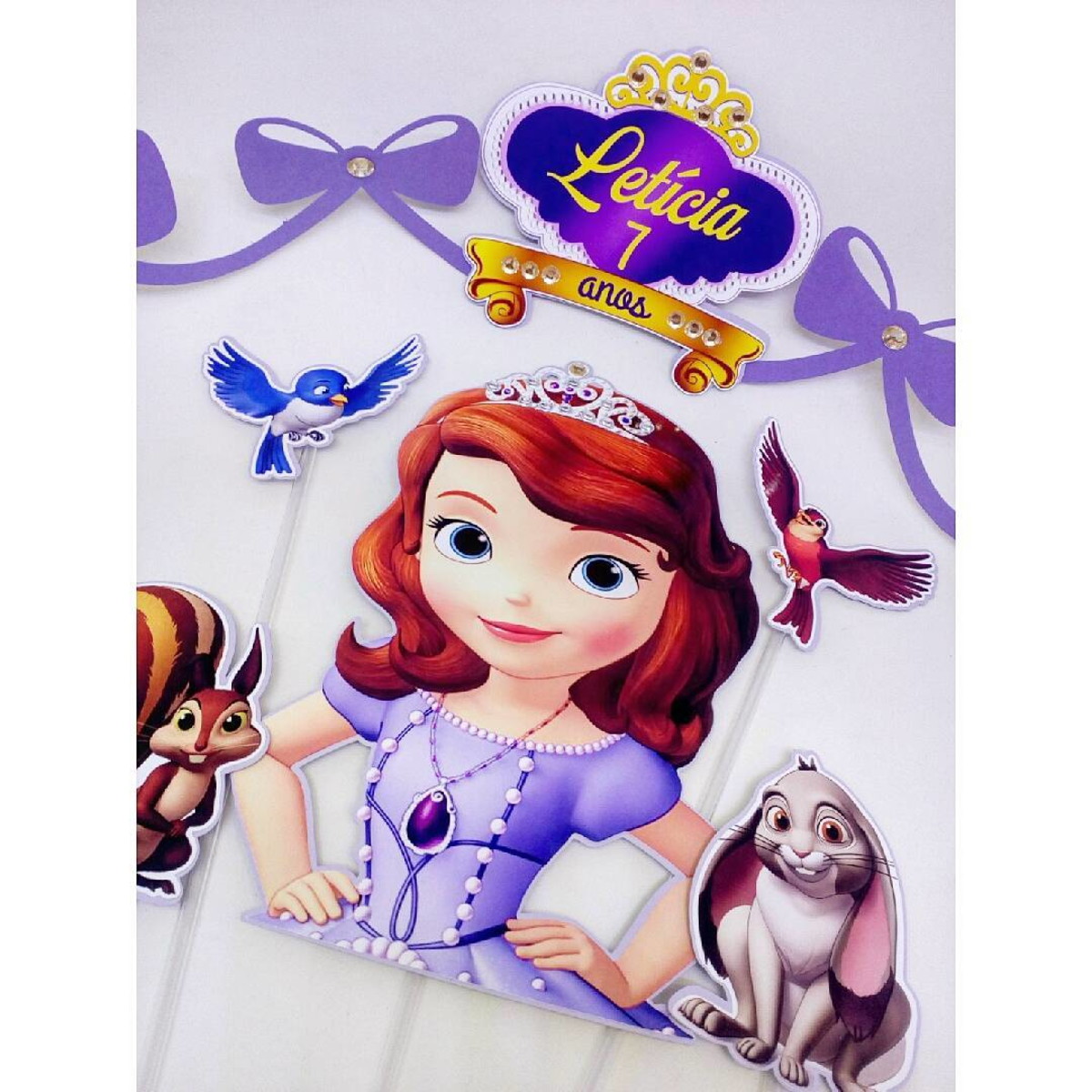 ARQUIRVO DE CORTE-TOPO DE BOLO-TOPO 001 - PRINCESA SOFIA