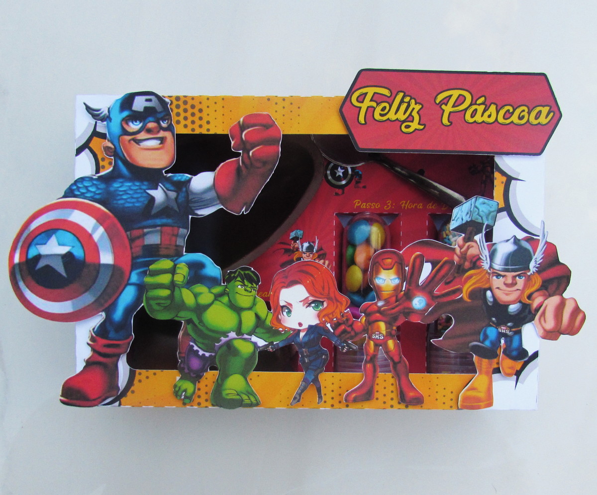 Arquivo Corte - Kit Confeiteiro Vingadores