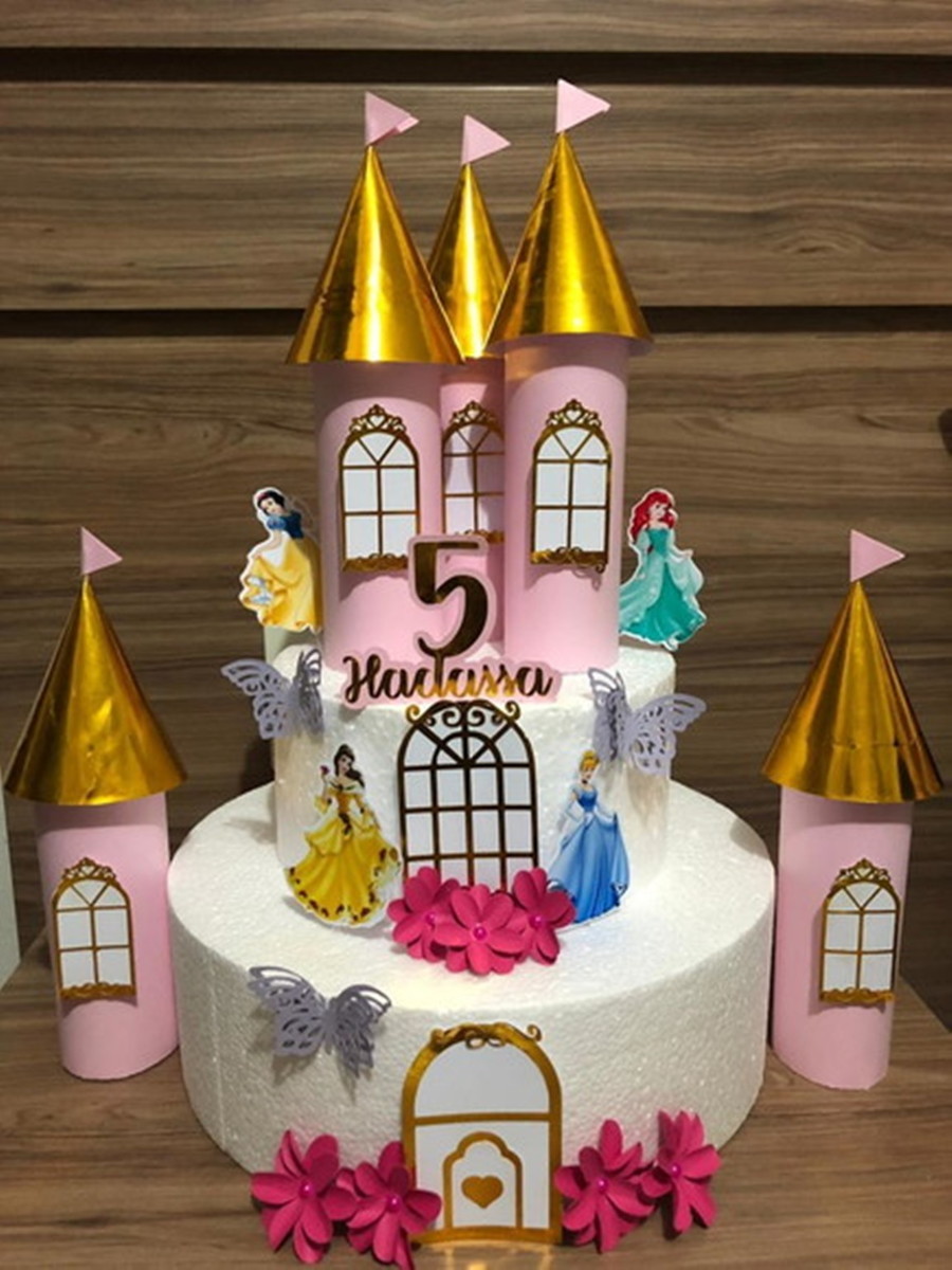 Arquivo Corte - Topo de bolo Princesas Disney 1