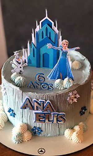 Arquivo Corte: Topo de Bolo Frozen 001