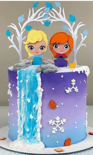 Arquivo Corte: Topo de Bolo Frozen 008