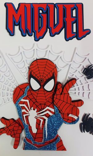 Arquivo Corte Topo de Bolo Homem Aranha +1 de Brinde