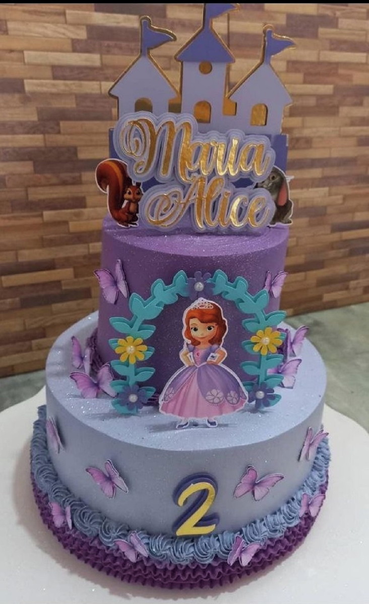 Arquivo Topo Bolo Princesa Sofia + 4 Arquivos a Sua Escolha