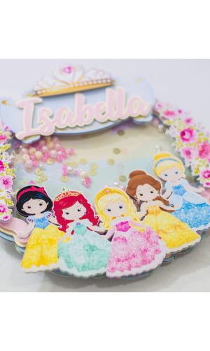 Arquivo Corte - Topo de bolo Princesas Disney 3