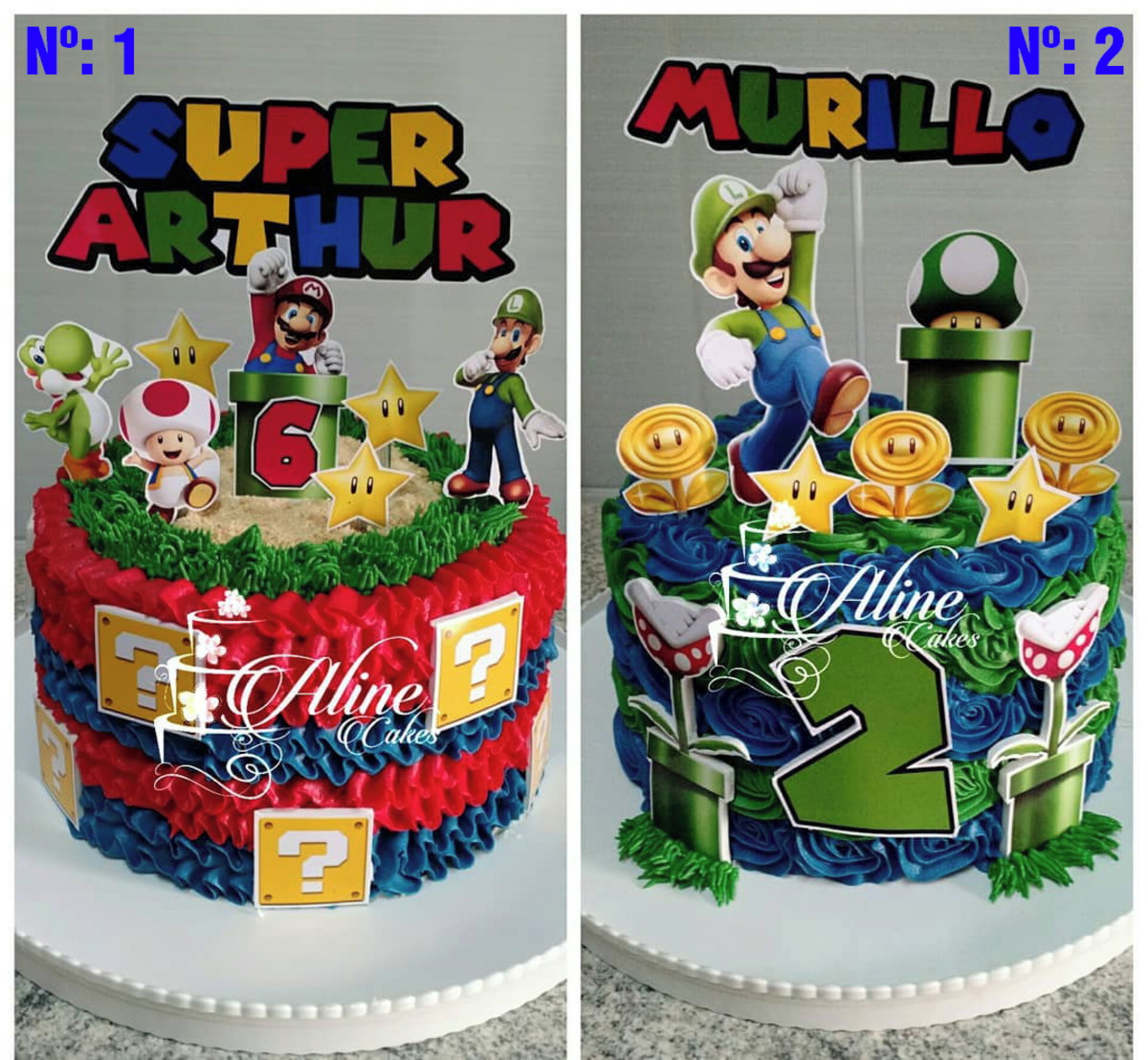 Arquivo de corte - Decoração/Topo de bolo Super Mario 2model