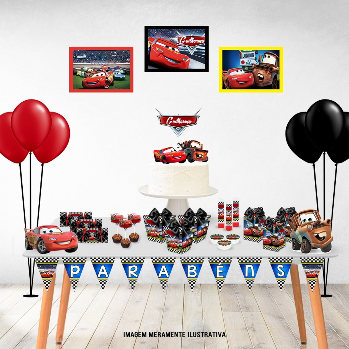 Arquivo de Corte Festa em Casa Carros Stúdio/pdf #3387 - Imagem 2