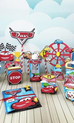 Arquivo de Corte Kit Papelaria Carros