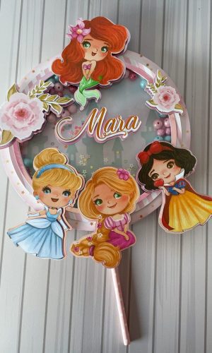 Arquivo de Corte Princesas Disney Topo Bolo