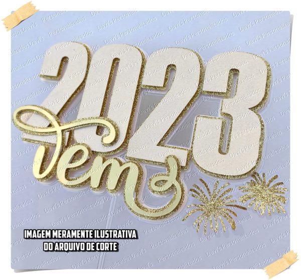 Arquivo de Corte Topo de Bolo An Vem 2023