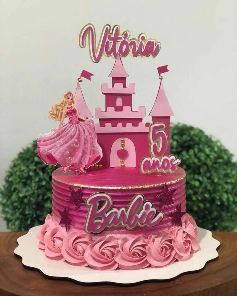 Arquivo de Corte Topo de Bolo Barbie Csv179