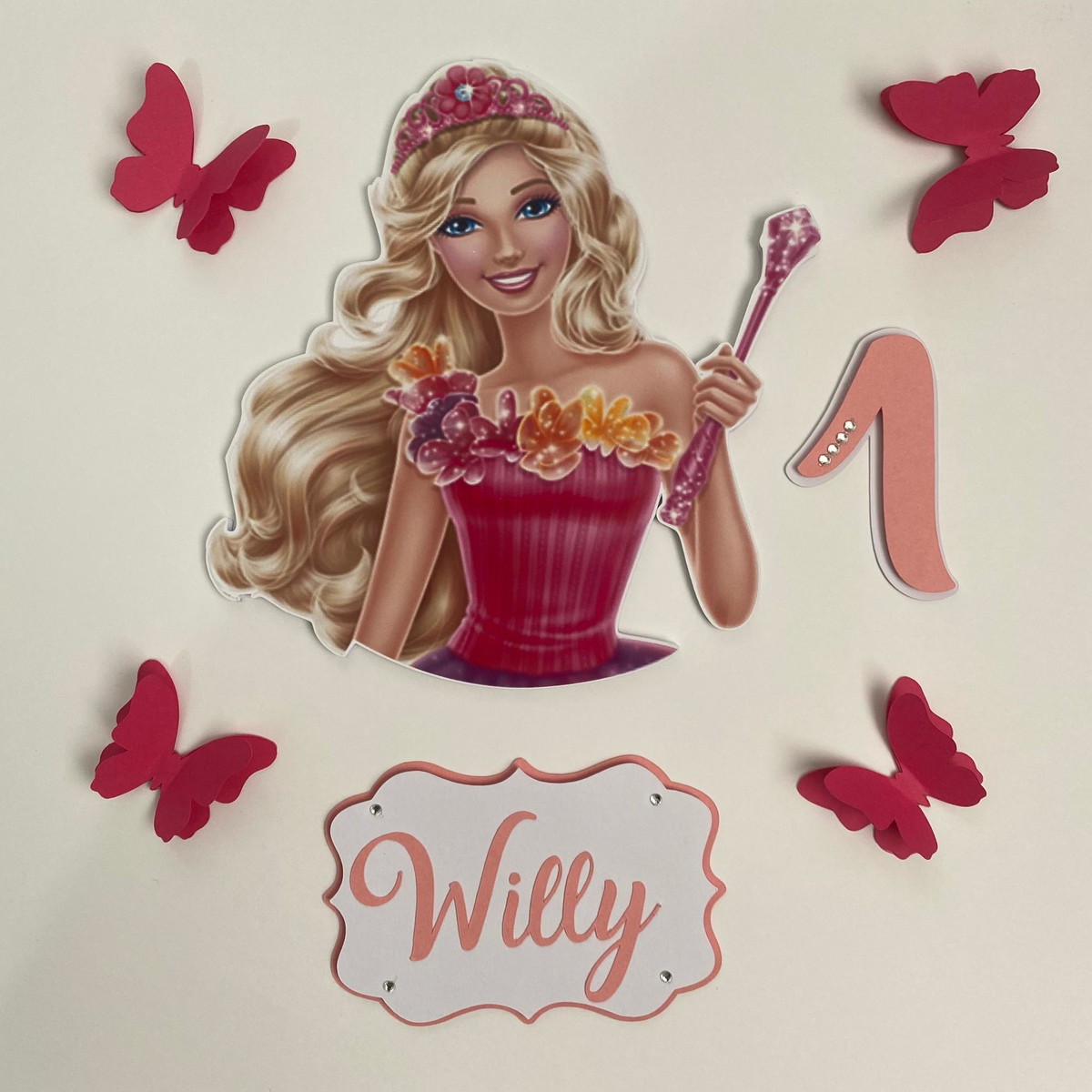 Para Imprimir Topper Barbie Princesa Arquivo De Corte Topo De Bolo