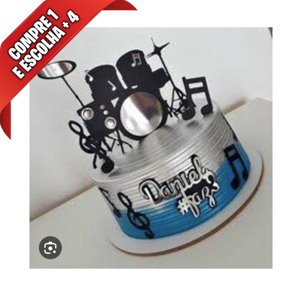 Arquivo de Corte Topo de Bolo Bateria