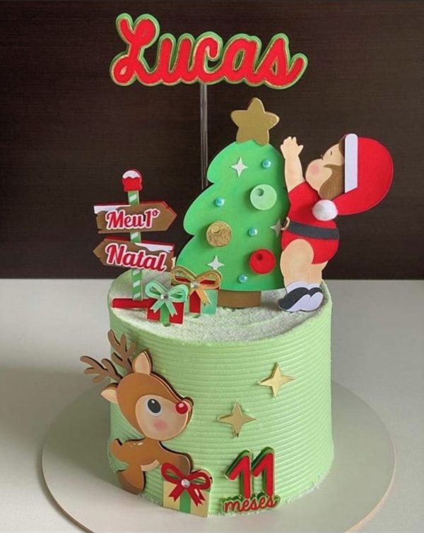 Arquivo de corte topo de bolo bebê natal