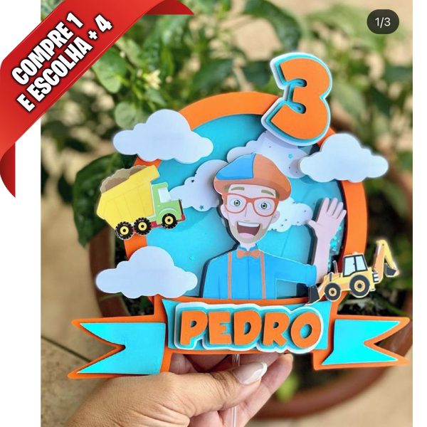 Arquivo de Corte Topo de Bolo Blippi