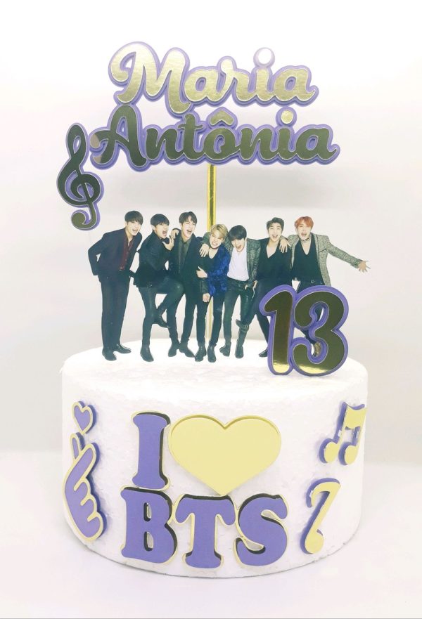 Arquivo De Corte Topo De Bolo BTS