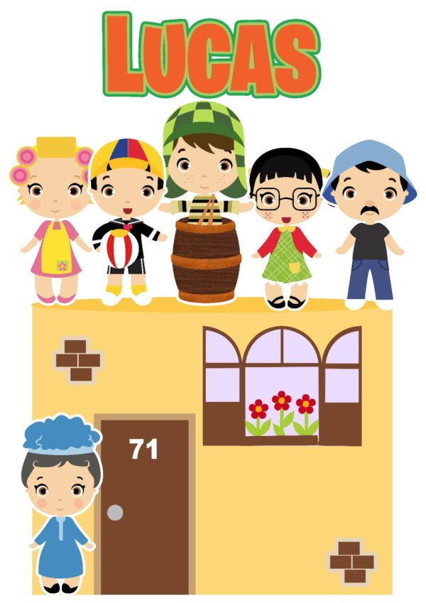 Arquivo de Corte Topo de Bolo Chaves 03
