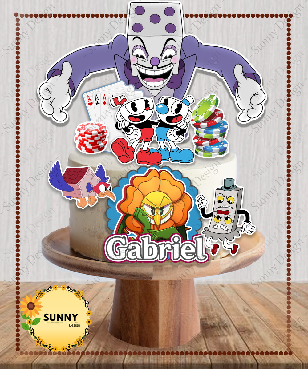 Arquivo de corte topo de bolo cuphead