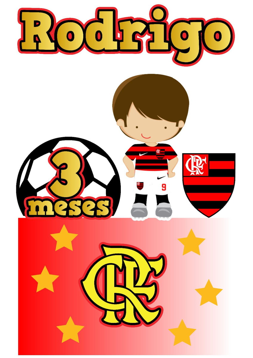 Arquivo de corte Topo de Bolo Flamengo 09