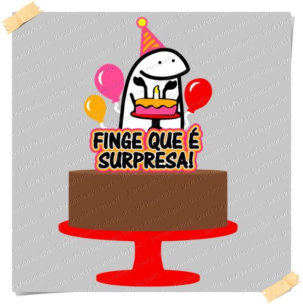 Arquivo de Corte Topo de Bolo Flork