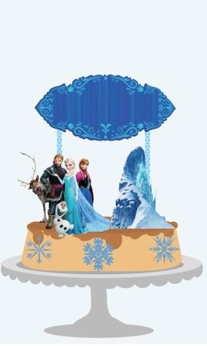 Arquivo de Corte - Topo de Bolo Frozen 13