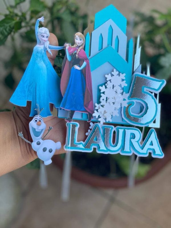 Arquivo de corte topo de bolo frozen 2 castelo