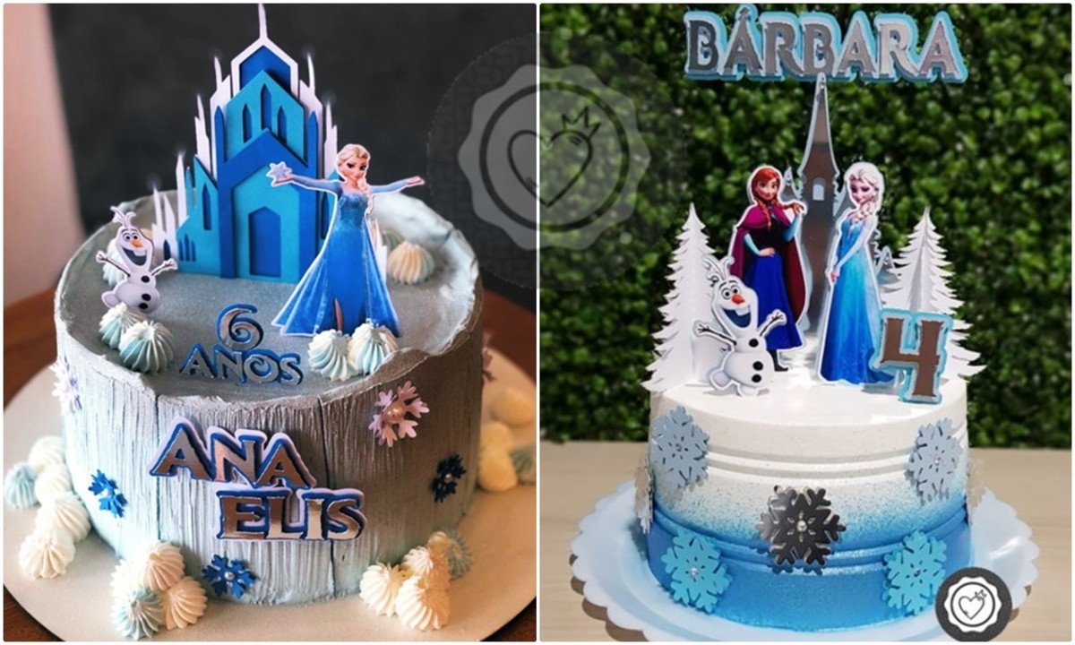 Arquivo de Corte 2 Topos de Bolo Frozen - Imagem 2