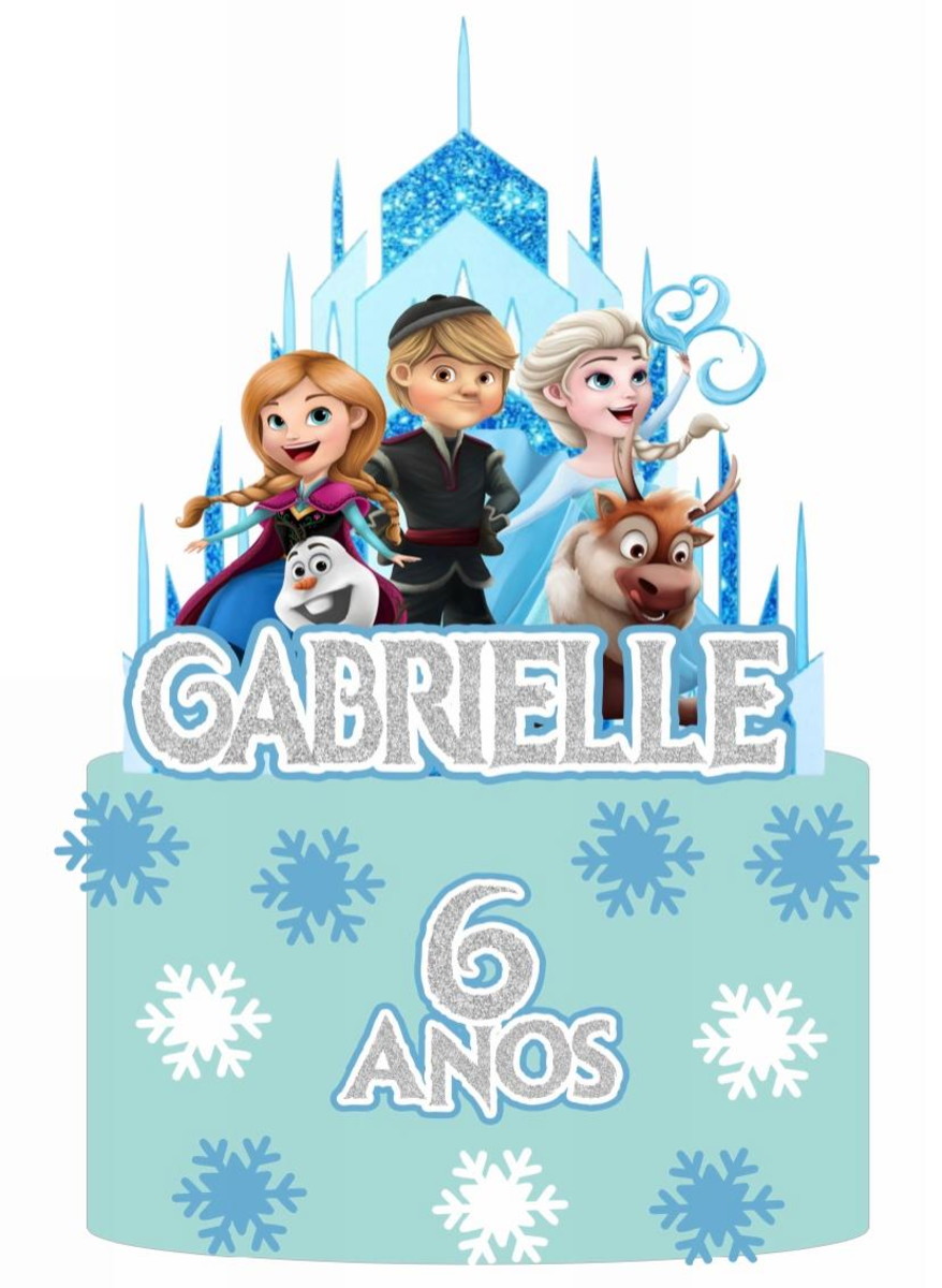Arquivo de Corte Topo de Bolo Frozen