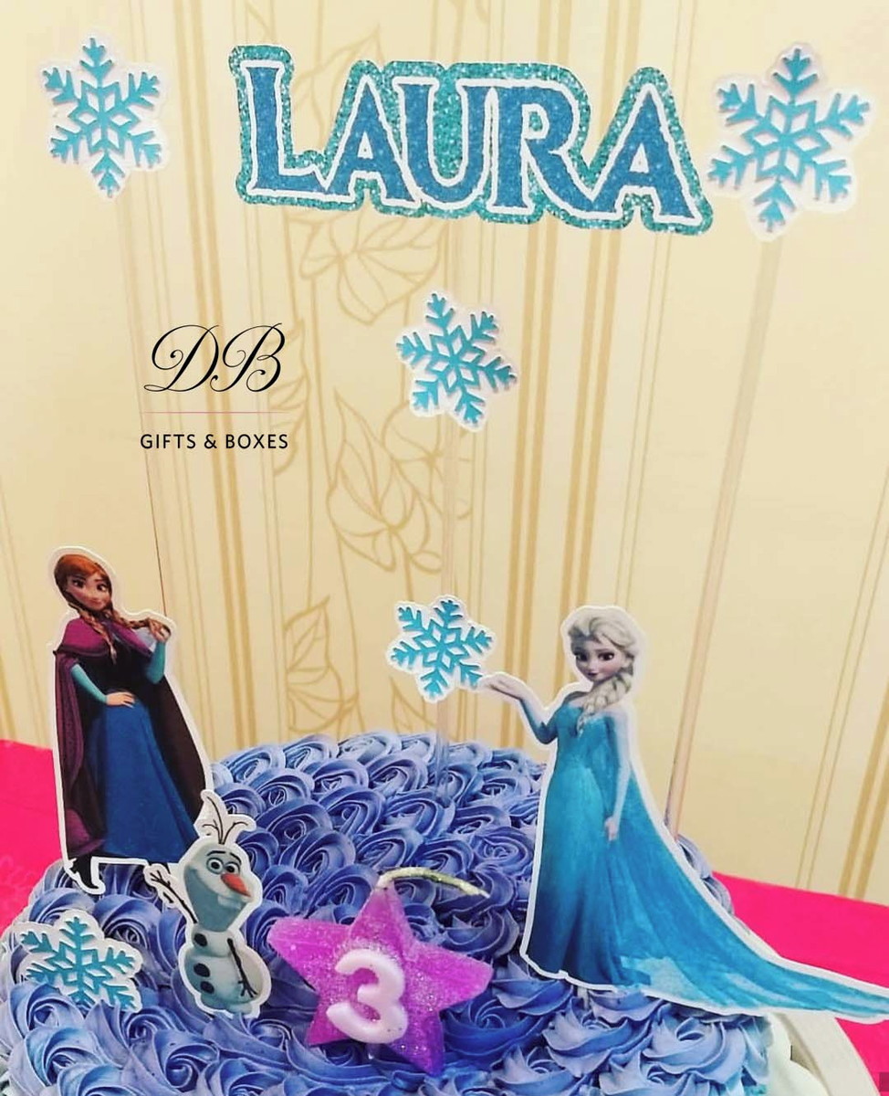 Combo + Arquivo de Corte - Topo de Bolo Frozen - Imagem 2