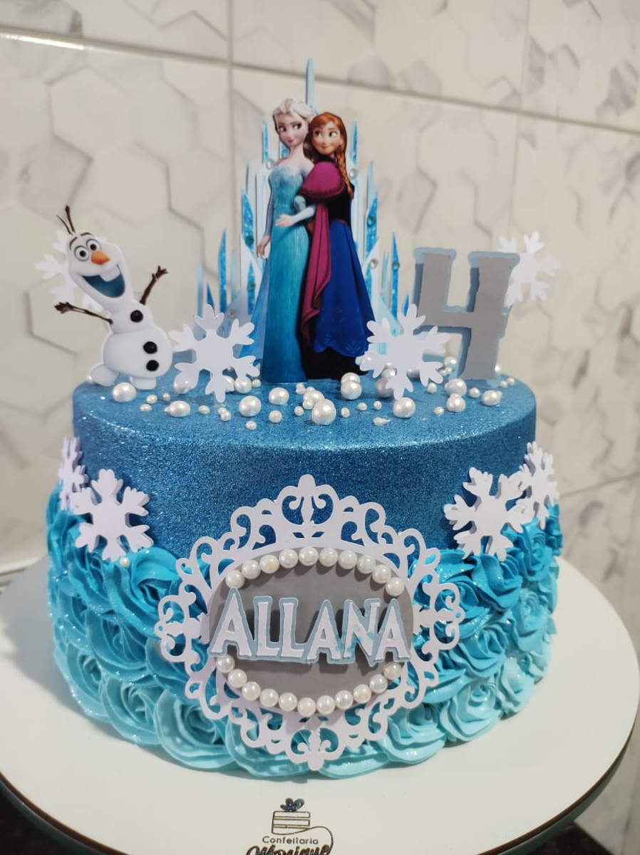 Arquivo de corte Topo de bolo - Frozen