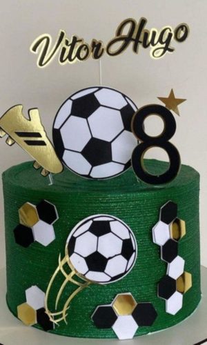 Arquivo de Corte Topo de Bolo Futebol Chuteira Studio