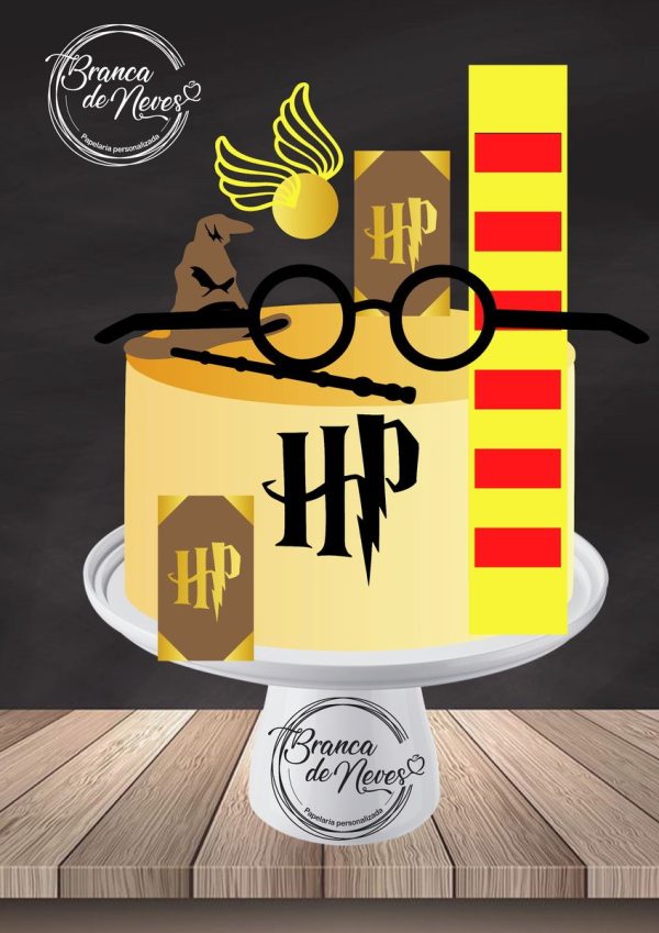 Arquivo de Corte Topo de Bolo Harry Potter