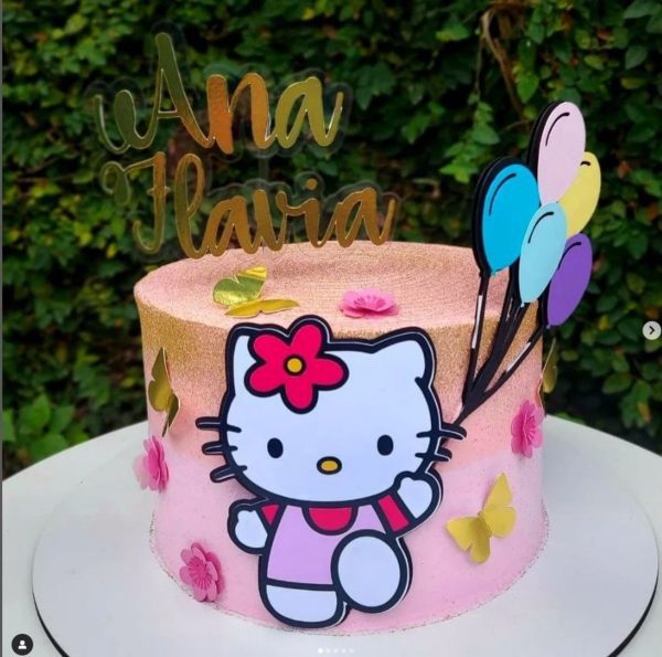 Arquivo de corte topo de bolo Hello Kitty