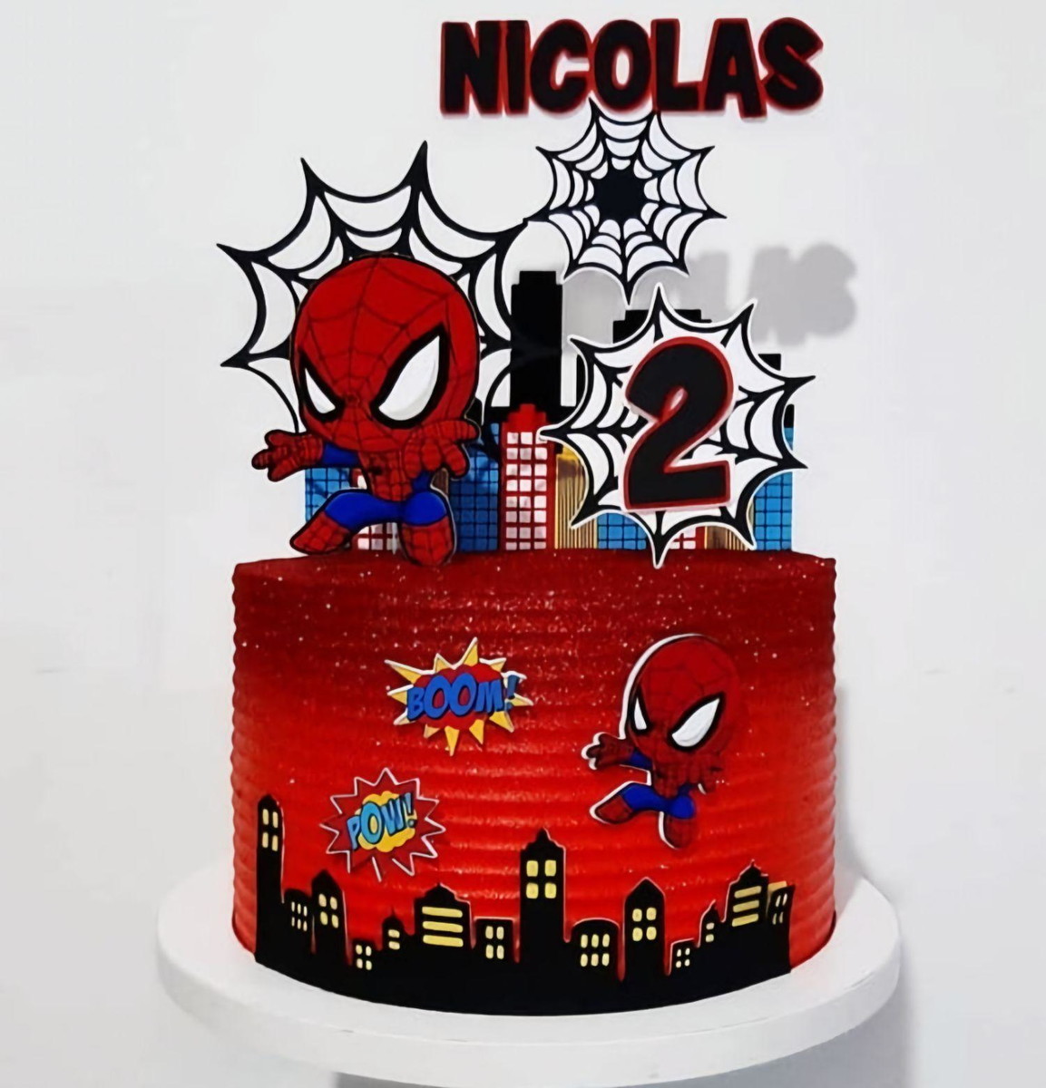 Arquivo de Corte Topo de Bolo Homem Aranha 1