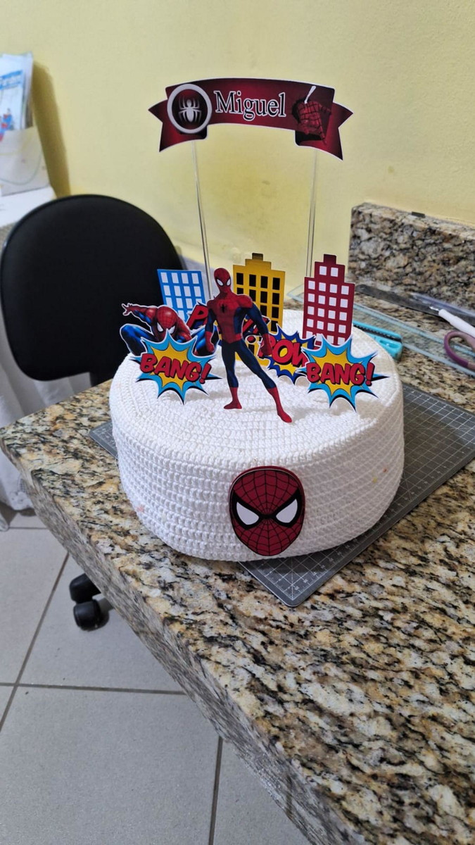 Arquivo de Corte - Topo de Bolo Homem Aranha