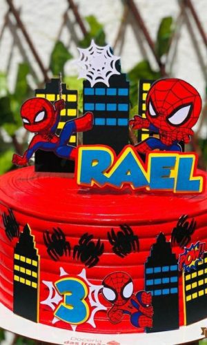 Arquivo de Corte - Topo de Bolo Homem Aranha