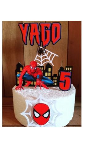 Arquivo de Corte - Topo de Bolo Homem Aranha
