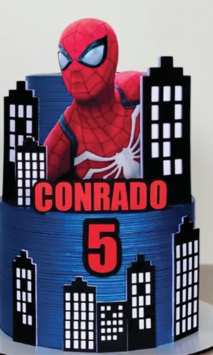 Arquivo de Corte Topo de Bolo Homem Aranha