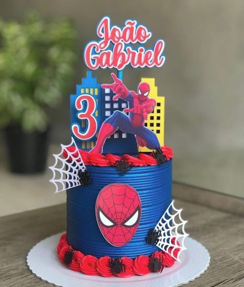 Arquivo de Corte Topo de Bolo Homem Aranha