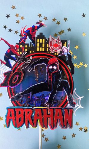 Arquivo de Corte Topo de Bolo Homem Aranha Studio