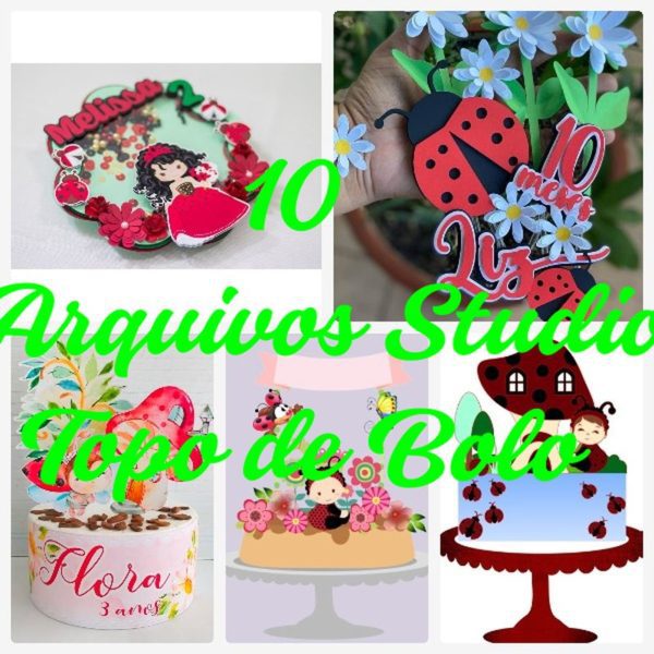 Arquivo de Corte Topo de Bolo Joaninha