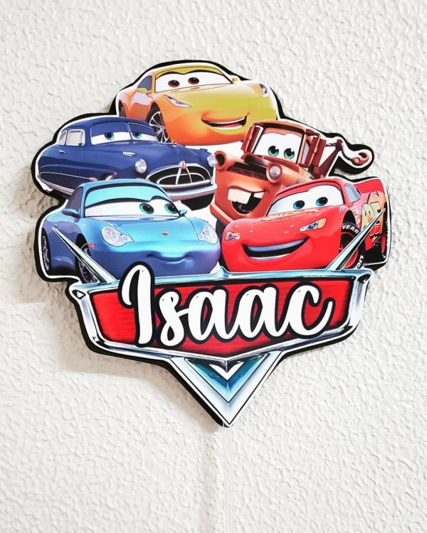 Arquivo de corte topo de bolo carros , topo do macqeen - Imagem 2