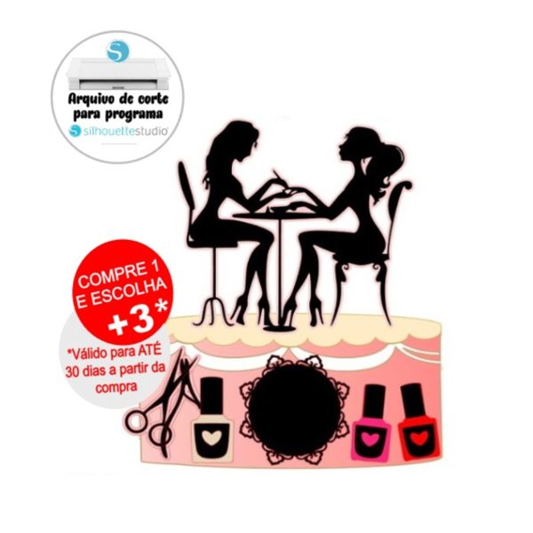 Arquivo de Corte Topo de Bolo Manicure