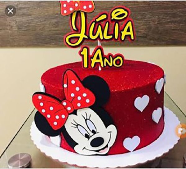 Arquivo de Corte Topo de Bolo Minnie