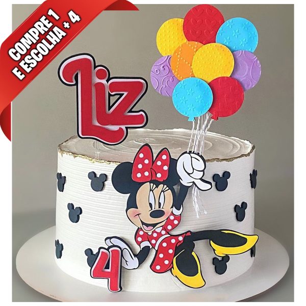 Arquivo de Corte Topo de Bolo Minnie