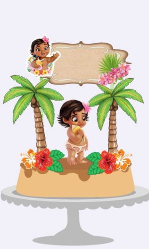 Arquivo De Corte Topo De Bolo Moana Baby (#1565)studio E Pdf